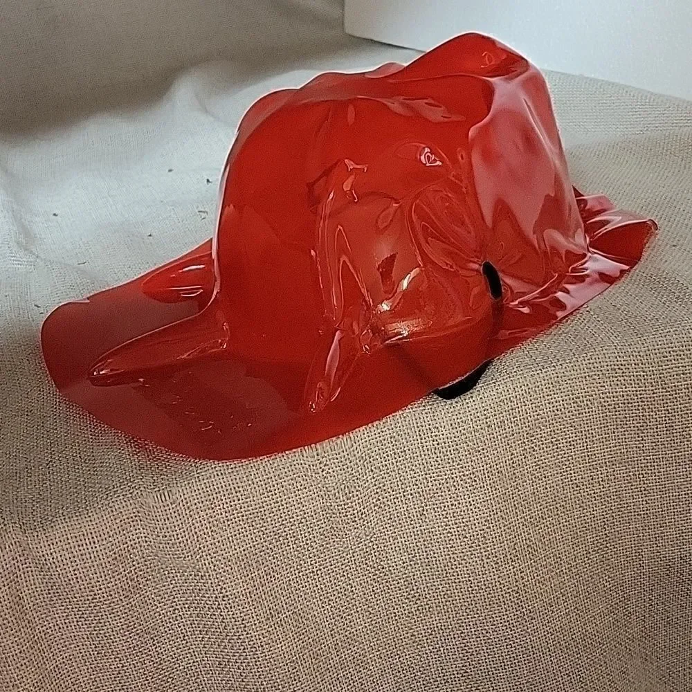 Fireman Halloween costume sz large with plastic hat.‎